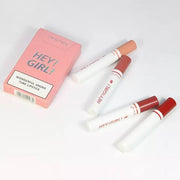 4in1 Trending Lipstick Set Cigarette Shape Matte Long Lasting Easy To Colour Non-sticky Unfading Lip Gloss Makeup Cosmetic For Makeup