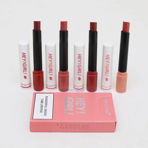 4in1 Trending Lipstick Set Cigarette Shape Matte Long Lasting Easy To Colour Non-sticky Unfading Lip Gloss Makeup Cosmetic For Makeup