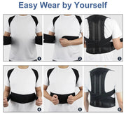 Imported Adjustable Back Support Posture Belt with fiber rads Allow to Open Parcel